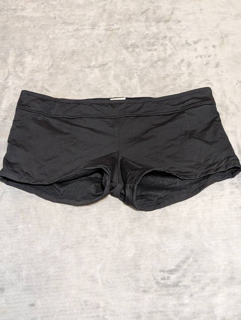 Kona Sol size M Black Bikini Bottom Swim Shorts Boyshort